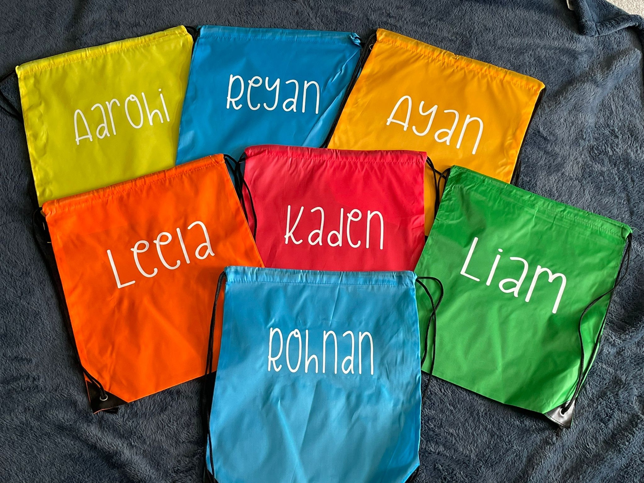 Custom Drawstring Bags, Personalized Name Drawstring Backpack