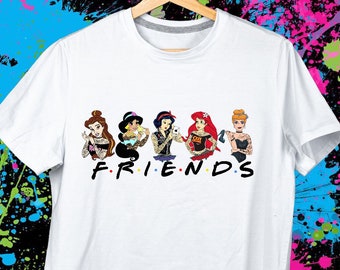 Personalized Tattoo Princess Friends T-shirt, Available in Children or Adult