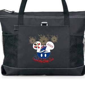 Personalized Anchors Away, Disney Cruise Tote Bag, Available in 7 colors