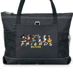 Personalized Mickey and Friends Tote Bag, Available in 7 colors