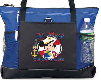 Personalized Let's Take a Cruise, Disney Cruise Tote Bag, Available in 7 colors