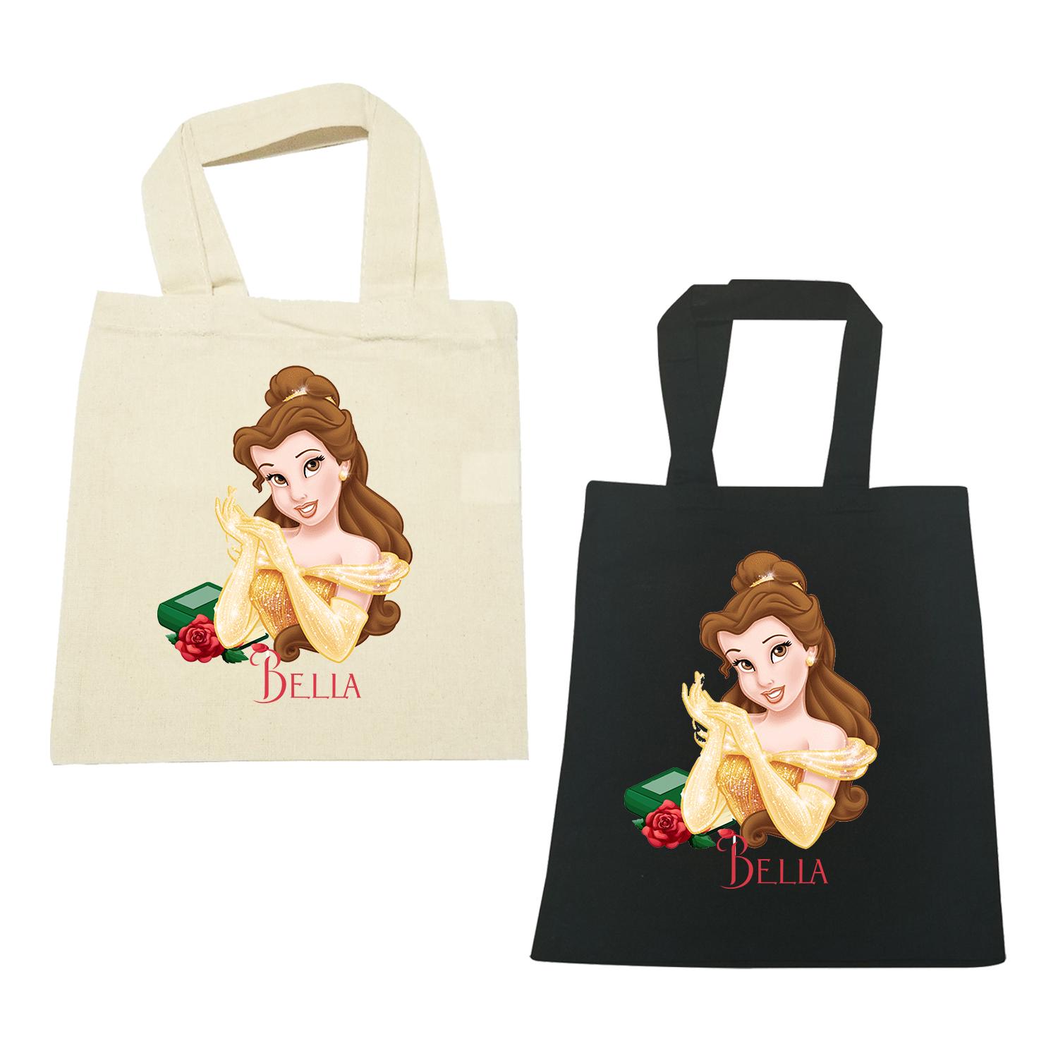 Personalized Belle Trick or Treat Bag, Canvas or Black