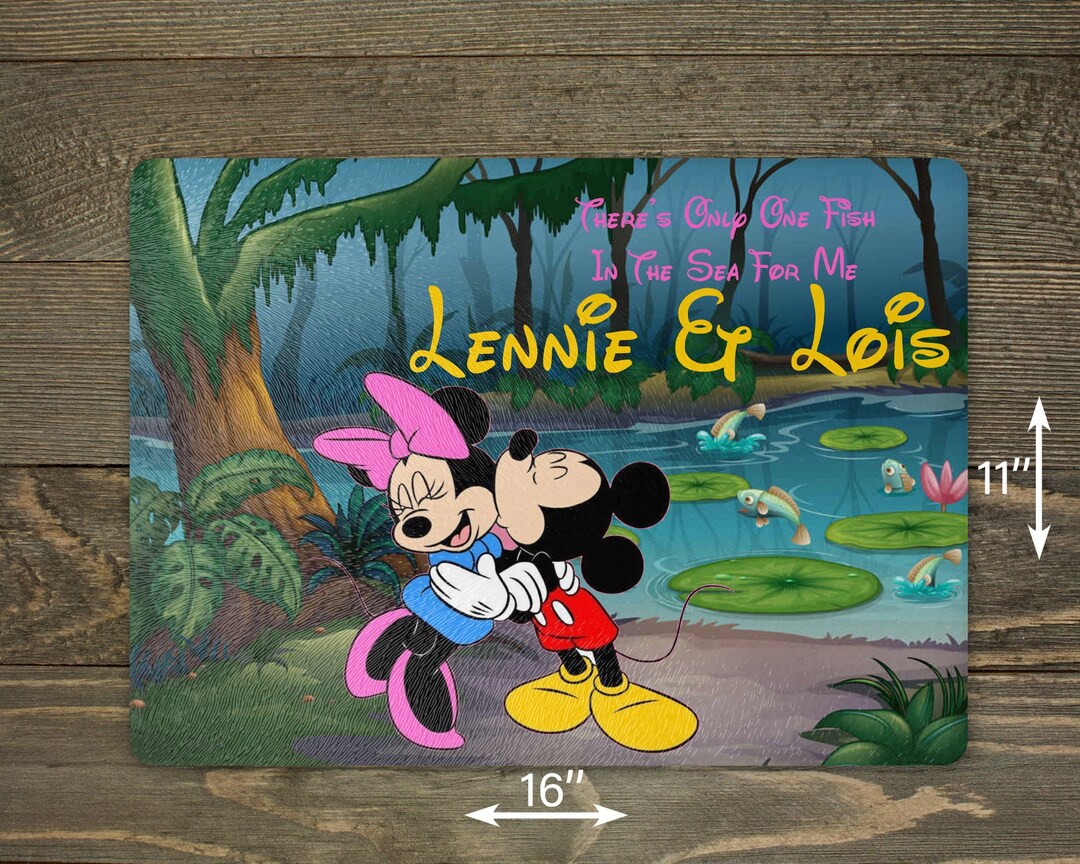 Only One Fish Personalized Mickey and Minnie, Only One Fish in the Sea for Me ...
