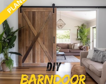 DIY Custom Barn Door Building Guide: Digital PDF Download