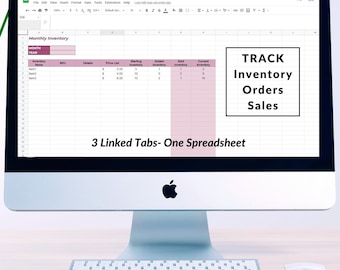 Simple Inventory Management System, Business Order Status Tracker, Simple Inventory Sales Tracker Template, Google Sheets, Sales Calculator