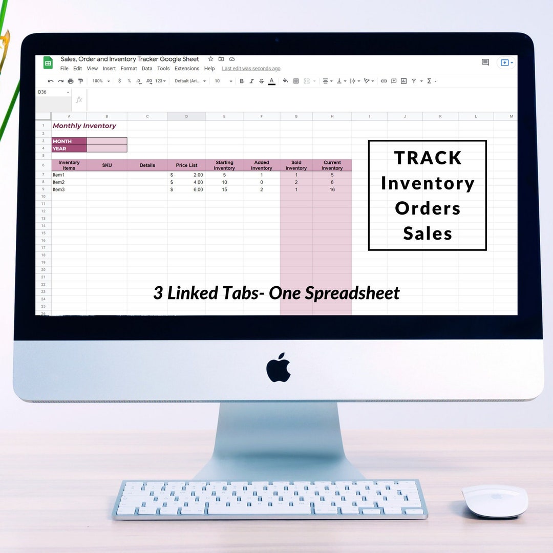 Simple Inventory Management System Business Order Status - Etsy