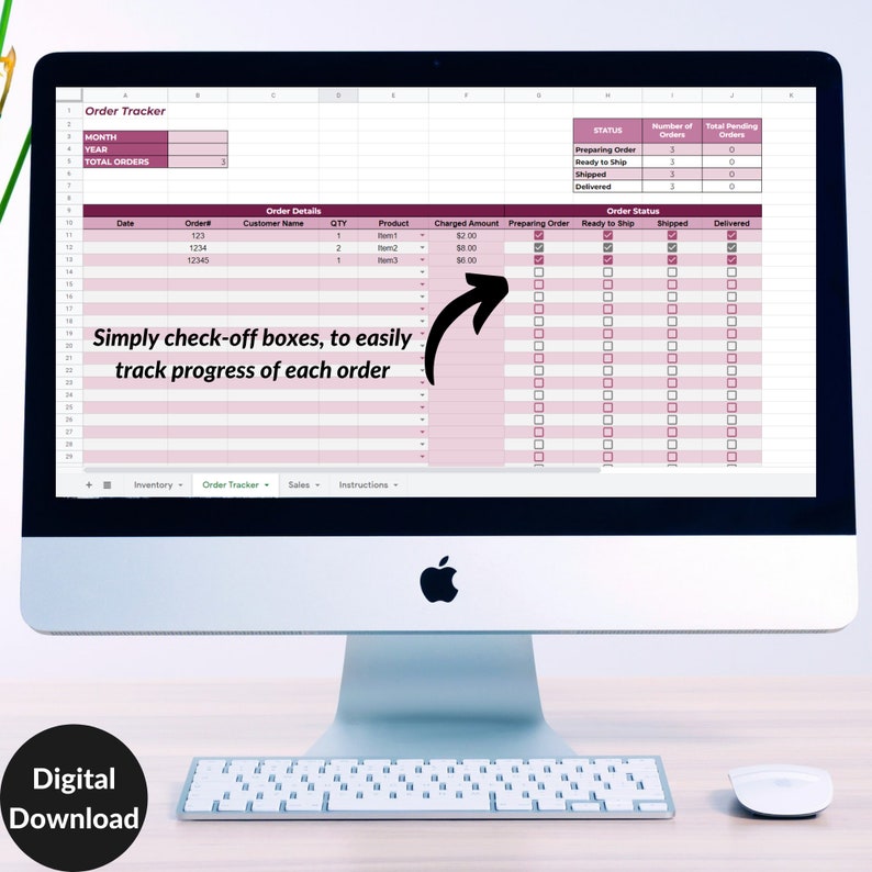 Simple Inventory Management System, Business Order Status Tracker ...