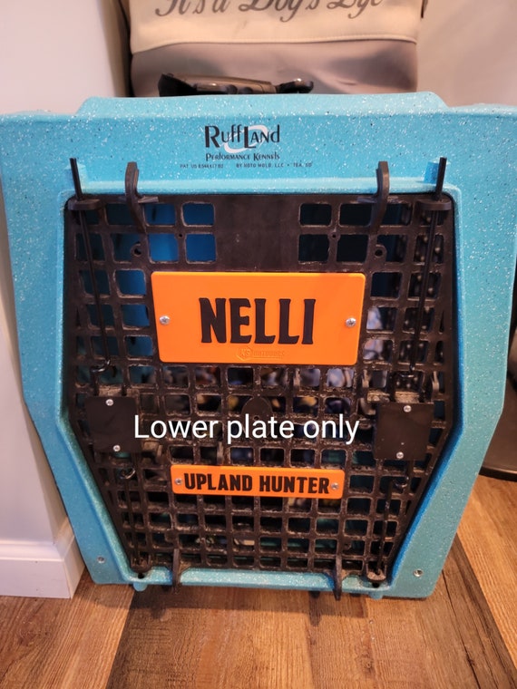 Ruff Land kennel mini plate fits large and intermediate kennels