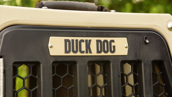 Gunner Kennel logo plate fits intermediate/large kennels