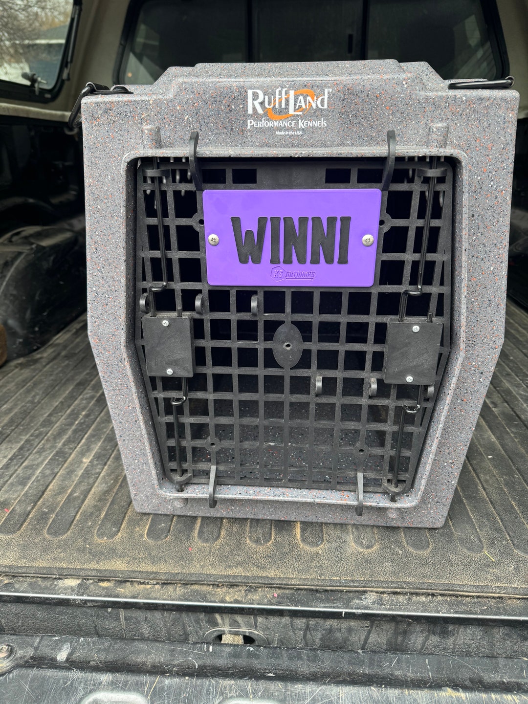 Ruff Land Name Plate Fits Medium/midsize Kennels Etsy