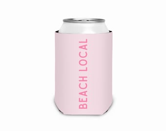 Beach Can Cooler | Reusable Drink Sleeve | Cute Summer Koozie | Beach Escape by Coozie Couture | Coastal Gift for Her
