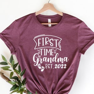 First Time Grandma T-shirt, First time Grandmother Wish Me Luck Tee, New Grandma Gift, New Grandparent Gift, Baby Announcement Shirt