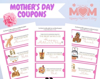 Pretty In Pink Mother's Day Coupon Book: 23 Ways to Show Love