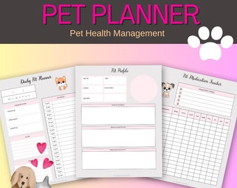 Pet Health and Wellness Planner