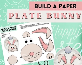 Build A Paper Plate Bunny Craft for Easter or Spring