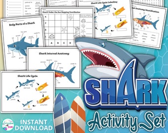 Shark Week Printable, Shark Activities, Shark Week