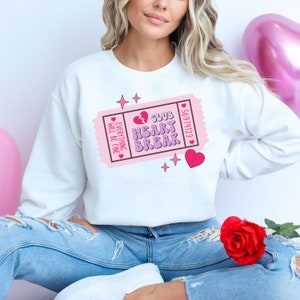 Singles Valentines Sweatshirt, Club Heart Break Shirt, Anti-Valentines Day Sweater, Gift for Single, Ew Valentines Sweatshirt, Funny V-Day