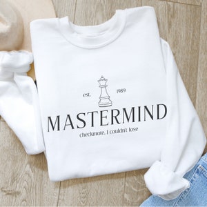Midnights Era Crewneck, Mastermind Lyrics Taylor Sweatshirt, Midnights Album Merch, Gift for Swift Fan, Eras Tour Crewneck Gift for Her