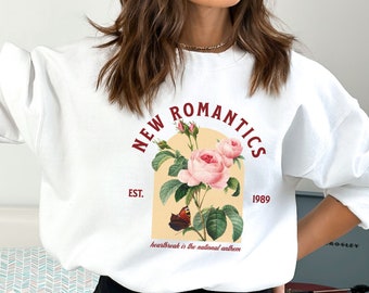 New Romantics Sweatshirt, Heartbreak is the National Anthem 1989 Crewneck, Romantic Eras Sweater, New Romantics Gift for Fan, Rose Sweater