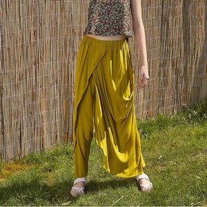 Olivia Front Wrap Boho Pant Olive