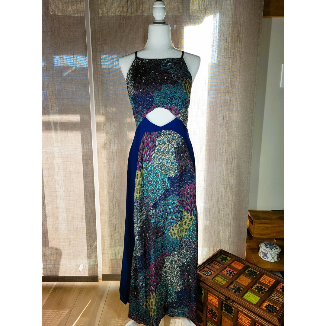 Arzoo Peacock Charm Long Western Dress