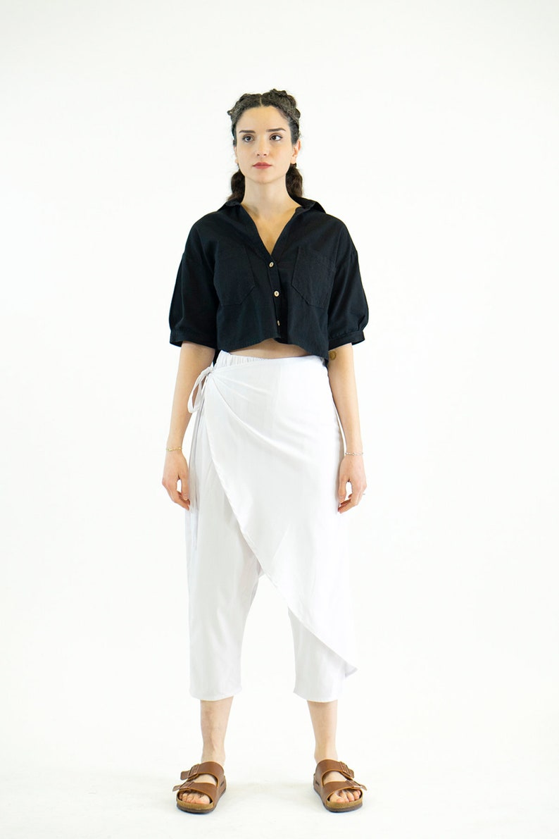 Bella Harem Pant White