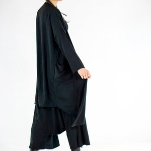 Jade Linen Kimono Bohemian Style Robe Dress Long Morning Linen Gown image 6