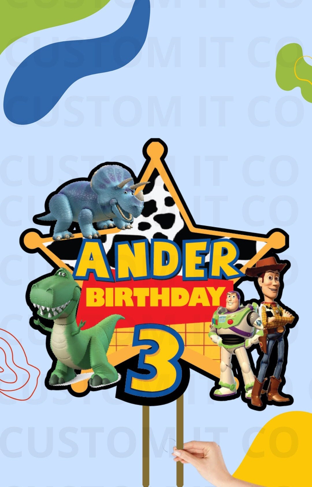 TOY STORY Cake Topper Etsy