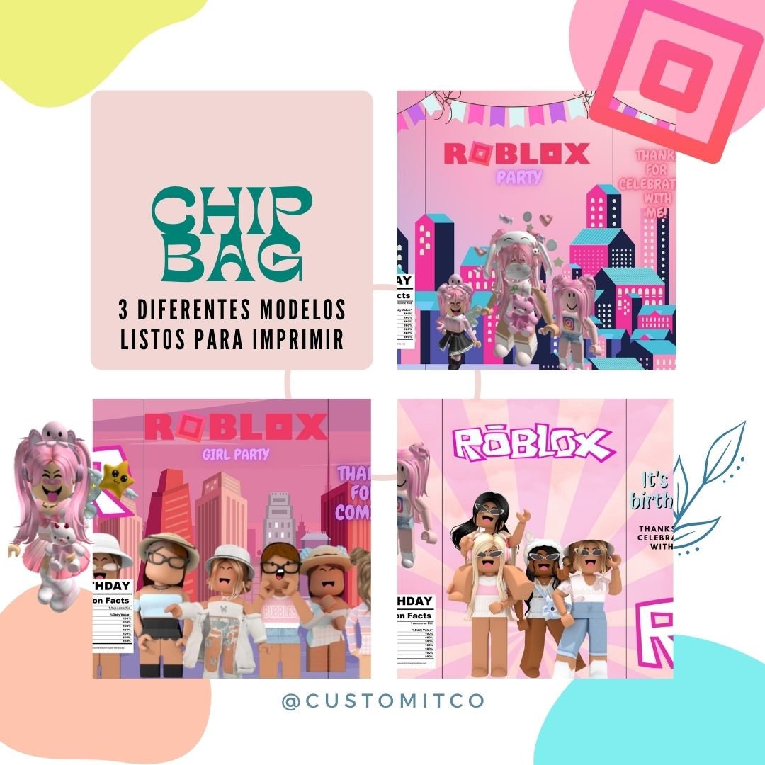 Capa Adesiva Roblox Menina - Comprar em Ops! Grudei