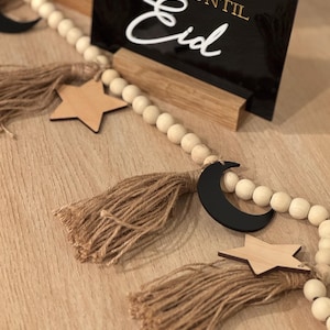 Ramadan | EID 72-Inch Moon & Star Garland | Ramadan | Eid Home Decor | Islamic Festive Decorations Ramadan Garland