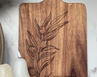 Olive You Engraved Board | Kitchen Decor | Housewarming Gift | Birthday Gift