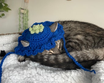 Blueberry Cat Hat Blueberry Costume Pet Hat Cat Kitten Hand Made Crochet Hat Pet Costume