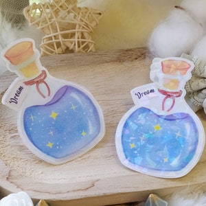 Dream Potion - Sticker || autocollant fait main dessin aquarelle magie galaxie || Pour journaling, scrapbooking, décoration, téléphone