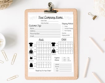 Fan Gear Order Form - Etsy