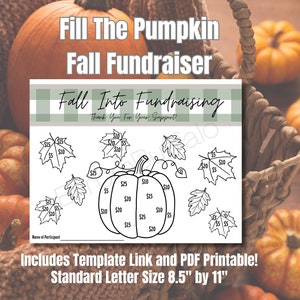 Nonprofit fundraising, cash calendar fundraiser, school fundraiser, fundraising forms, printable fundraiser, fall fundraising calendar