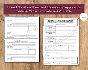 Editable Event Sponsorship Kit: Canva Template (Digital Download)