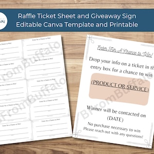 Giveaway template, giveaway winner, printable raffle tickets, simple raffle ticket, giveaway canva template, drawings slips, raffle ticket