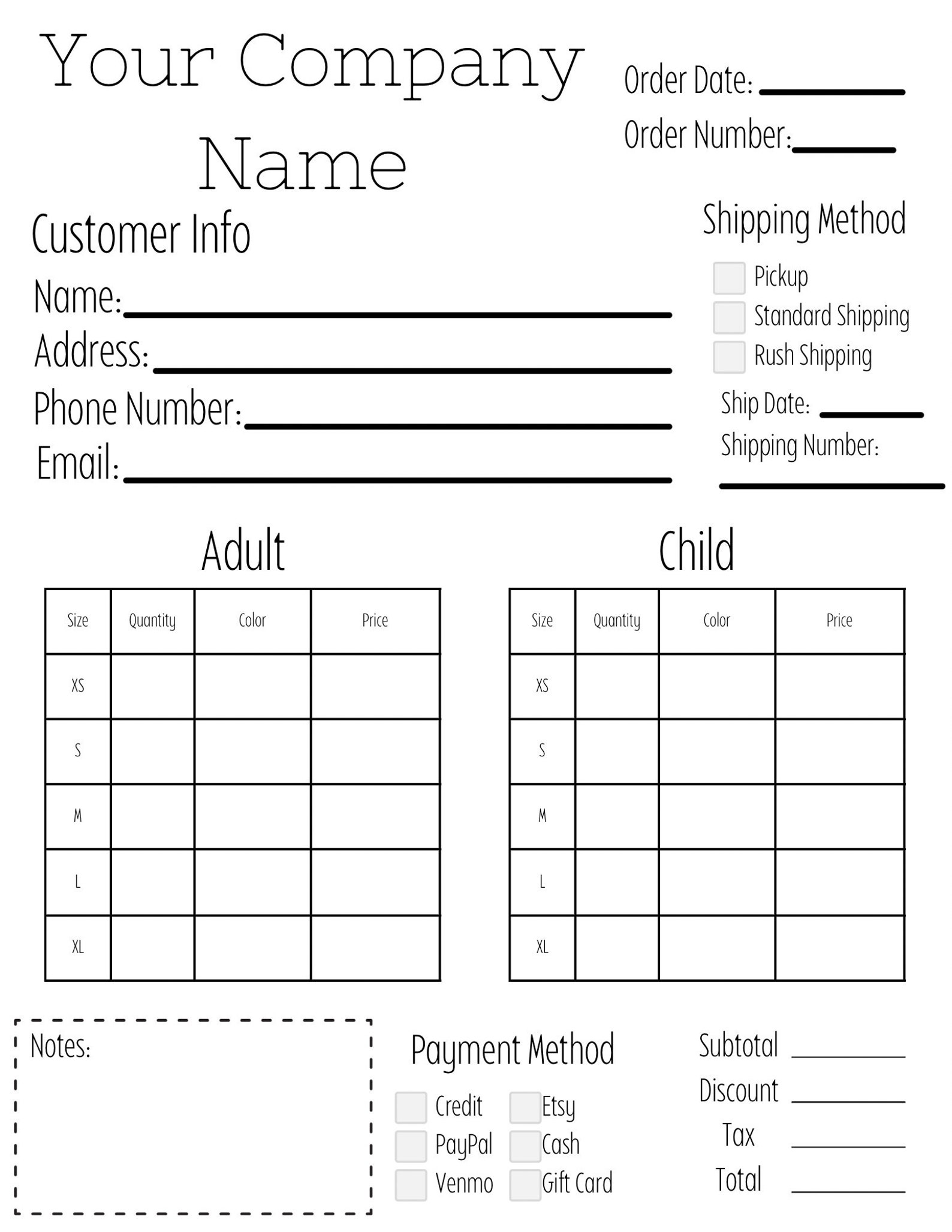 tshirt-order-form-invoice-template-printable-order-form-etsy