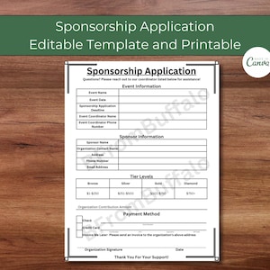 Sponsorship forms, event sponsorship template, sponsorship template, team sponsorship, sponsorship levels canva, sponsor my, sponsor form