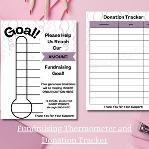 Nonprofit fundraising, fundraising thermometer, fundraising form, fundraising goal tracker, fundraising template, fundraising goal