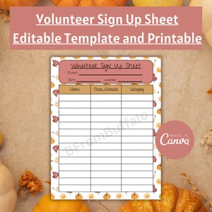 Volunteer sign up sheet, volunteer sign up, class volunteer, parent volunteer, sign up sheet printable, pta volunteer sign up sheet