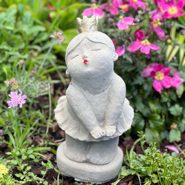 Gartendeko Steinfigur Betonfigur Skulptur Beton Ballerina