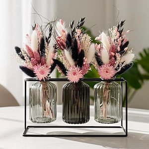 Trockenblumen tischdekoration