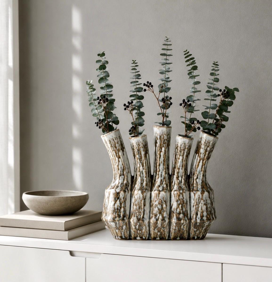 Keramikvase getöpfert