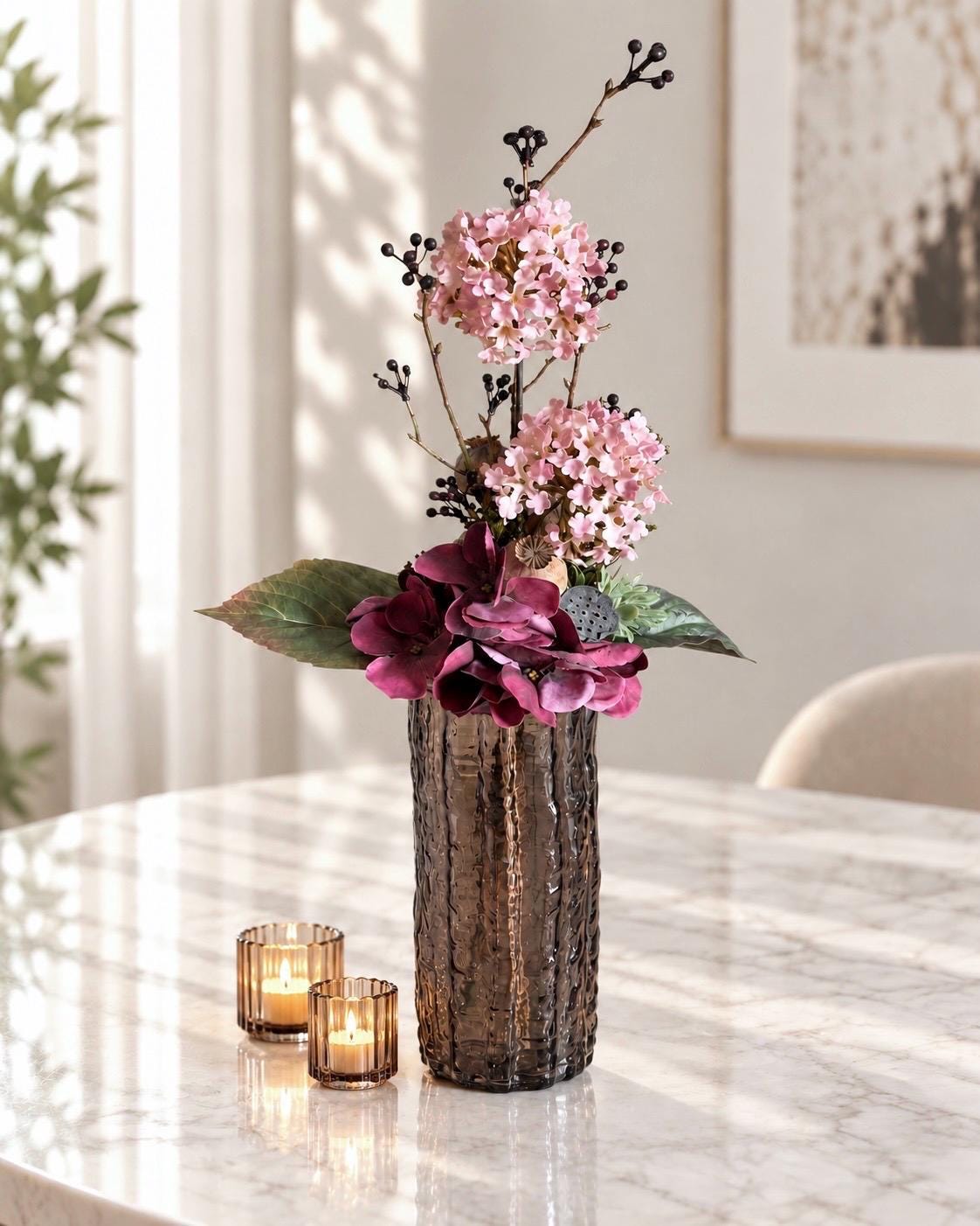 Vase für trockenblumen