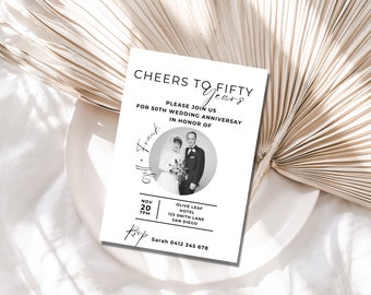 50th anniversary invitation, 50th wedding anniversary, 50th wedding anniversary invitations, 50th anniversary invite