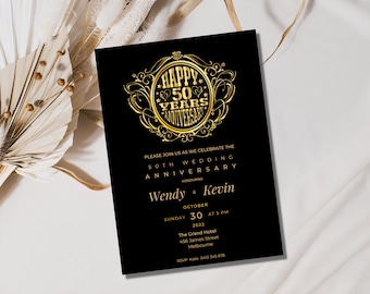 50th anniversary invitation, 50th wedding anniversary, 50th wedding anniversary invitations, 50th anniversary invitations