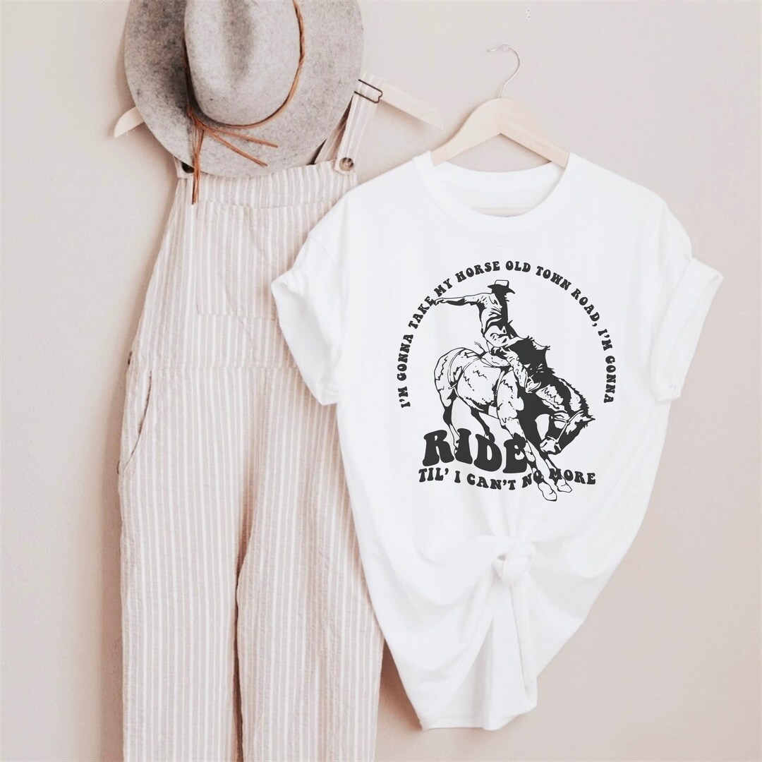 Old Town Road Country Lyrics Tee Shirt Etsy