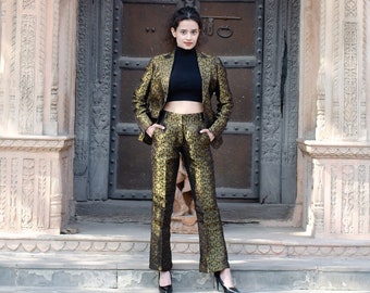 Brocade Pant Suit - Etsy