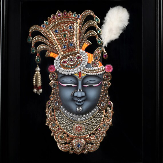 Buy Shrinathji Nathdwara Art 3D Painting Handpainted Wall Decor Online in India - Etsy Buy Shrinathji Nathdwara Art 3D Painting Handpainted Wall Decor Online in India - Etsy